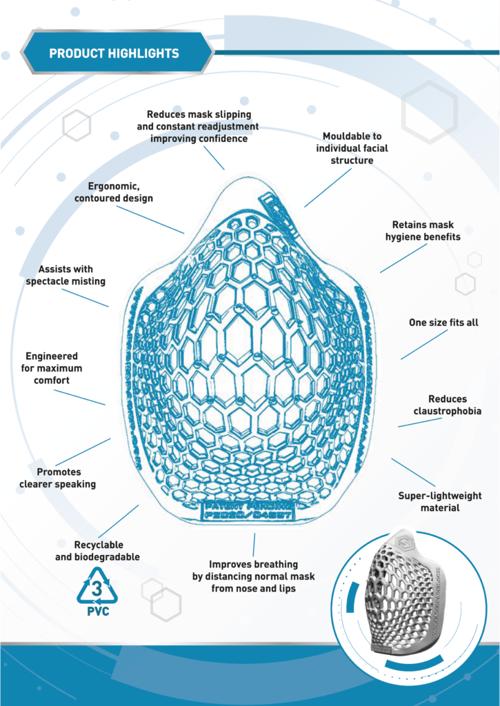 image that describes the benefits of our facespacer product